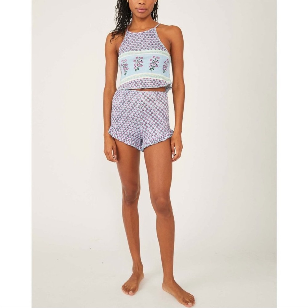 NWT Free People Petra Set BlueBell Combo XS MSRP $78